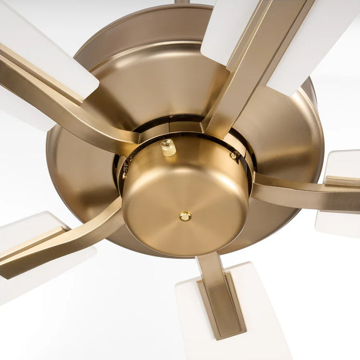 Quorum - 4525-806 - 52"Ceiling Fan - Ovation - Aged Brass|Studio White
