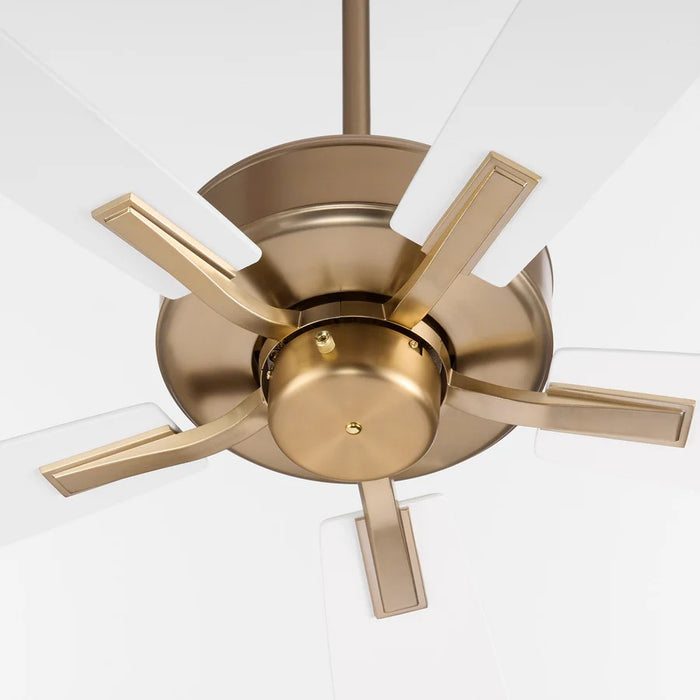 Quorum - 4605-806 - 60"Ceiling Fan - Ovation - Aged Brass|Studio White