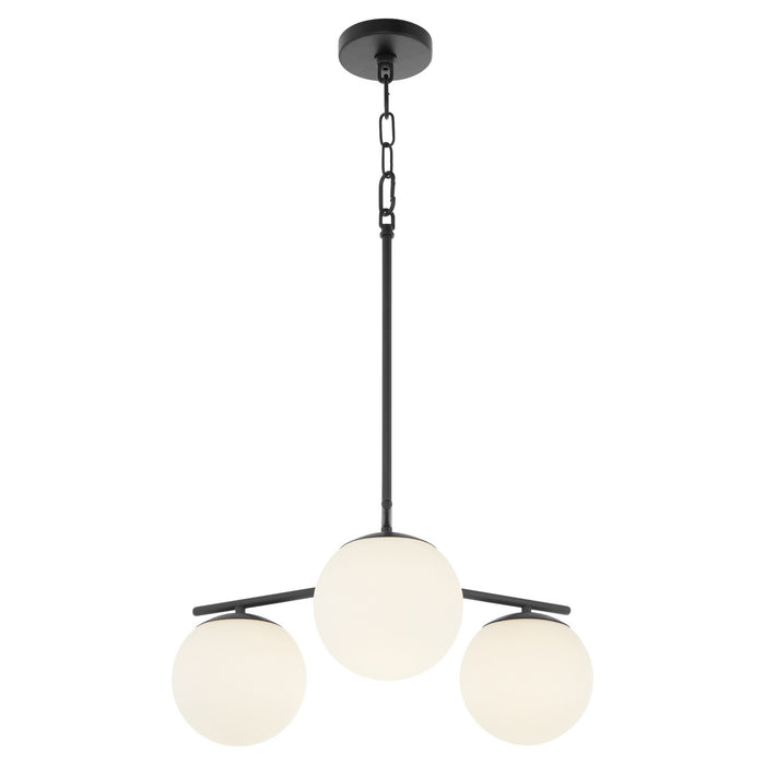 Quorum - 639-3-59 - Three Light Chandelier - Jasper - Matte Black