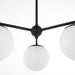 Quorum - 639-3-59 - Three Light Chandelier - Jasper - Matte Black