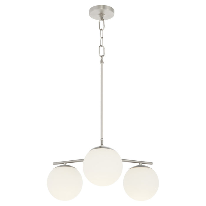 Quorum - 639-3-65 - Three Light Chandelier - Jasper - Satin Nickel