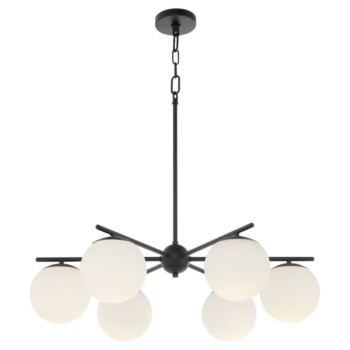 Quorum - 639-6-59 - Six Light Chandelier - Jasper - Matte Black