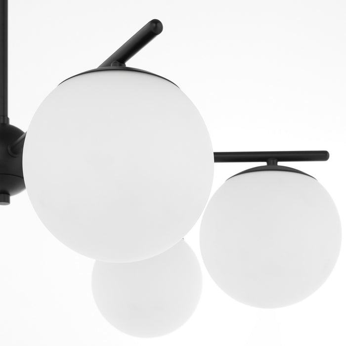 Quorum - 639-6-59 - Six Light Chandelier - Jasper - Matte Black