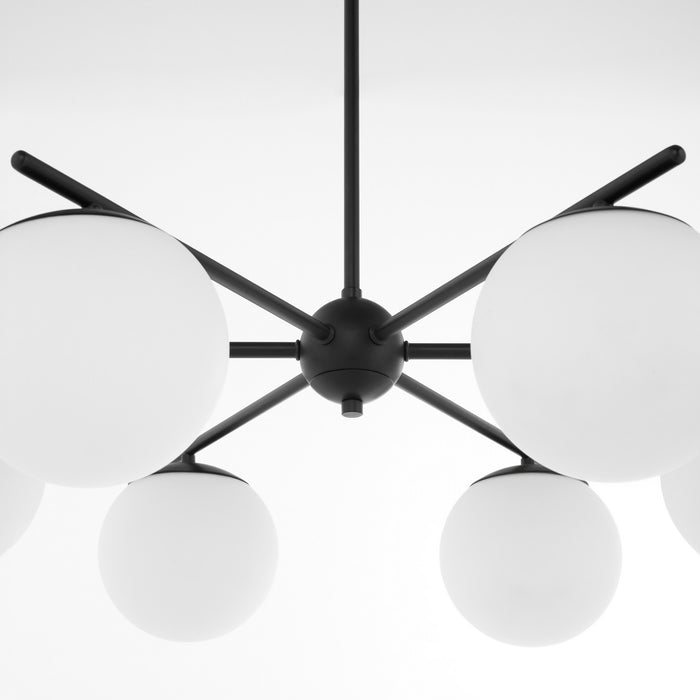 Quorum - 639-6-59 - Six Light Chandelier - Jasper - Matte Black