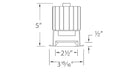 W.A.C. Lighting - R2RD1T-FTWA-CB - LED Regressed Downlight Trim - Volta - Copper Bronze