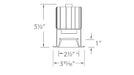 W.A.C. Lighting - R2SD2T-FTWA-CB - LED Downlight Trim - Volta - Copper Bronze
