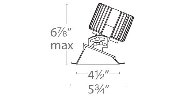 W.A.C. Lighting - R4RAT-FTWA-WT - LED Adjustable Trim - Volta - White