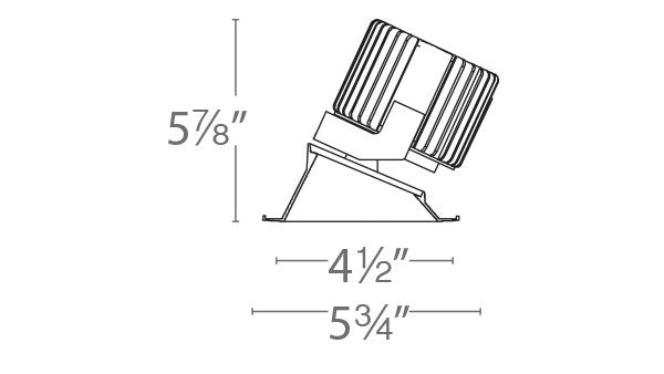 W.A.C. Lighting - R4SWT-ATWA-BK - Wall Wash Trim with LED Light Engine - Volta - Black