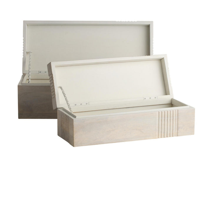 Arteriors - ARI23 - Boxes, Set of 2 - Kamira - Whitewash