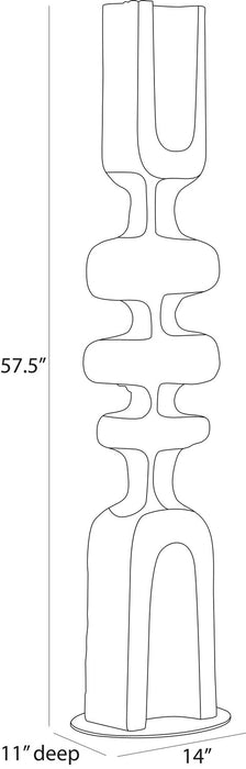 Arteriors - ASC37 - Floor Sculpture - Jayden - Ebony