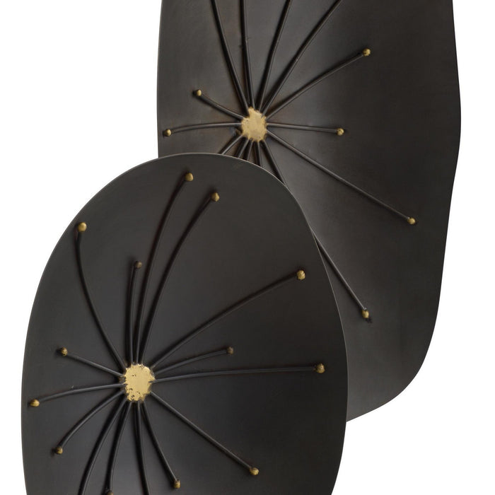 Arteriors - ASI11 - Sculptures, Set of 2 - Jura - Natural Iron