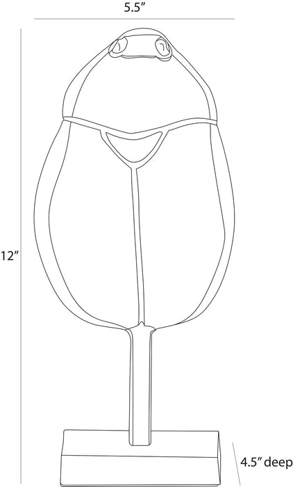 Arteriors - ASI14 - Sculpture - Gita - Vintage Silver