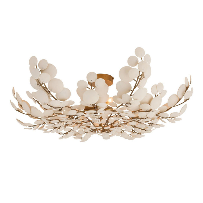Arteriors - DFS02 - Three Light Flush Mount - Bilal - Ivory
