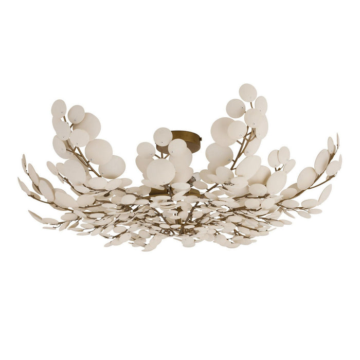 Arteriors - DFS02 - Three Light Flush Mount - Bilal - Ivory