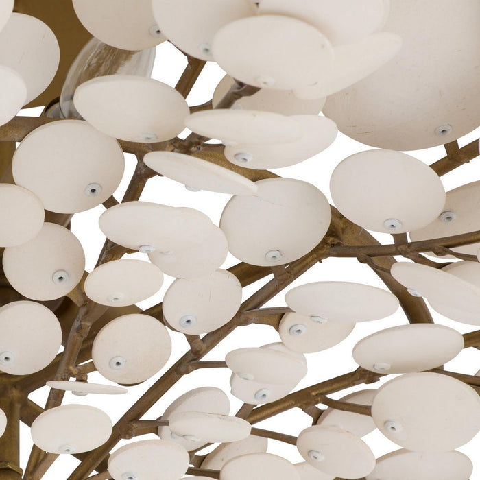 Arteriors - DFS02 - Three Light Flush Mount - Bilal - Ivory