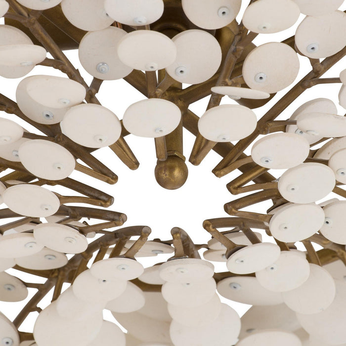 Arteriors - DFS02 - Three Light Flush Mount - Bilal - Ivory