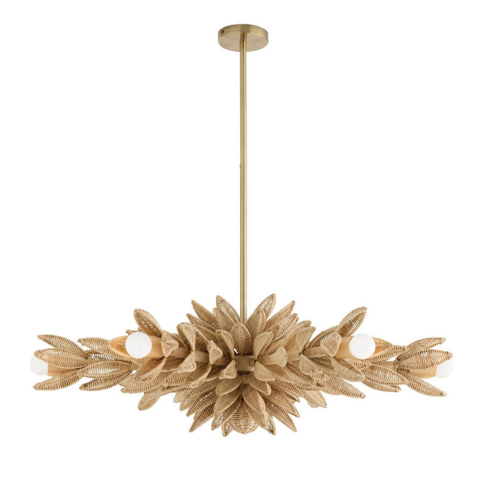 Arteriors - DFS03 - Six Light Semi-Flush Mount - Kasai - Natural
