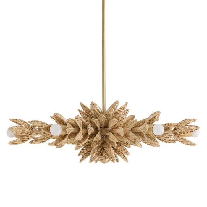Arteriors - DFS03 - Six Light Semi-Flush Mount - Kasai - Natural