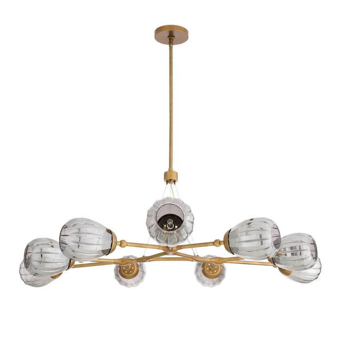 Arteriors - DLC38 - Nine Light Chandelier - Smyth - Smoke Luster