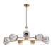 Arteriors - DLC38 - Nine Light Chandelier - Smyth - Smoke Luster