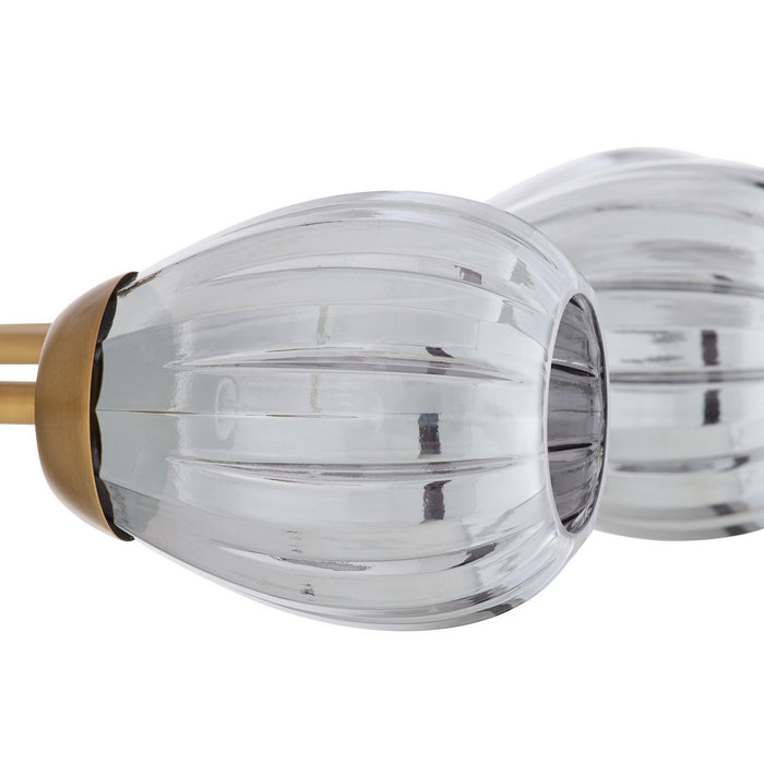 Arteriors - DLC38 - Nine Light Chandelier - Smyth - Smoke Luster