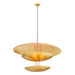 Arteriors - DLI07 - Six Light Chandelier - Florko - Gold Leaf