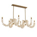 Arteriors - DLS16 - Eight Light Linear Chandelier - Kalama - Ivory
