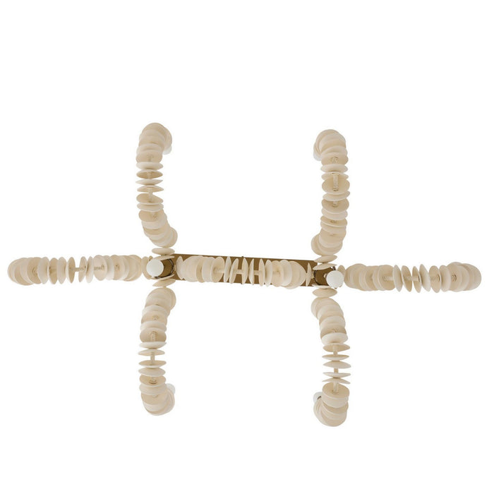 Arteriors - DLS16 - Eight Light Linear Chandelier - Kalama - Ivory