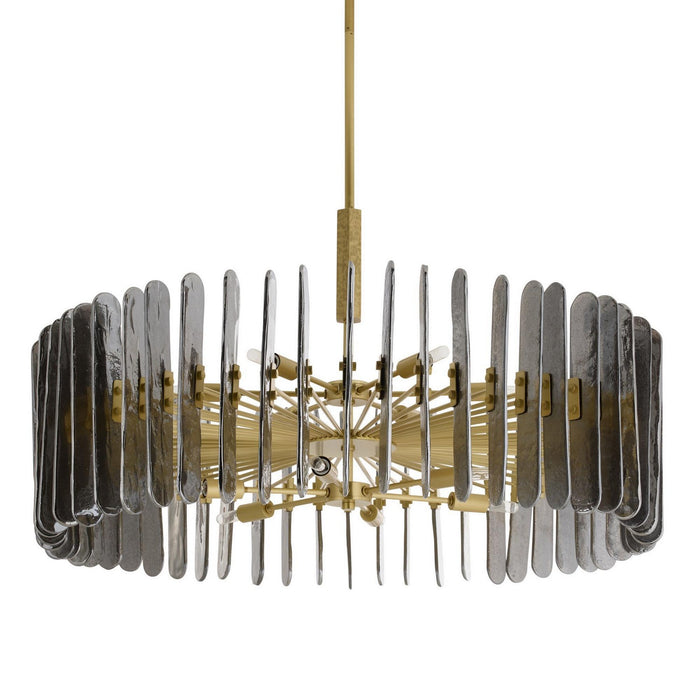 Arteriors - DMC32 - 12 Light Chandelier - Klaus - Smoke