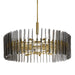 Arteriors - DMC32 - 12 Light Chandelier - Klaus - Smoke