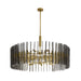 Arteriors - DMC32 - 12 Light Chandelier - Klaus - Smoke