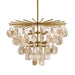 Arteriors - DMC33 - Eight Light Chandelier - Jacqueline - Amber
