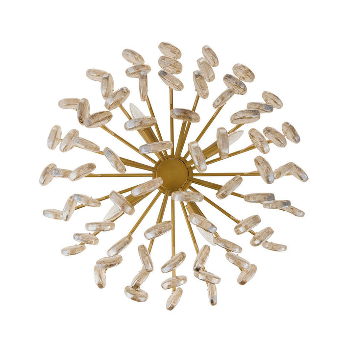 Arteriors - DMC33 - Eight Light Chandelier - Jacqueline - Amber