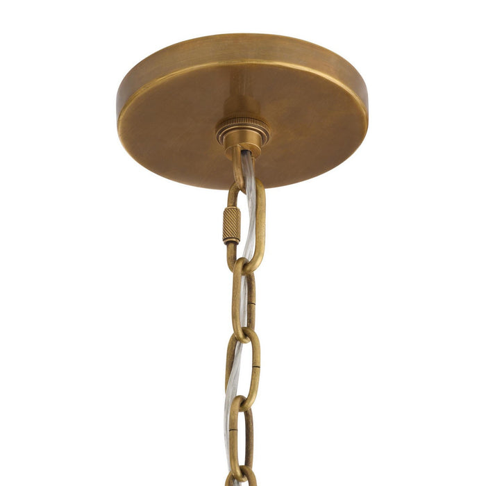 Arteriors - DMI21 - Three Light Chandelier - Inaya - Antique Brass