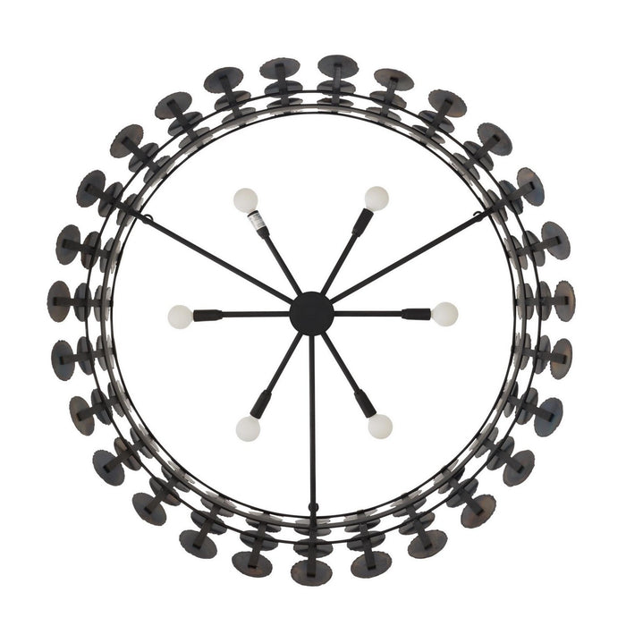 Arteriors - DMI22 - Six Light Chandelier - Imperia - Burnt Iron