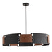 Arteriors - DMI23 - Five Light Chandelier - Ivan - Brown