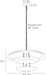 Arteriors - DMI25 - Six Light Chandelier - Florko - Blackened Iron