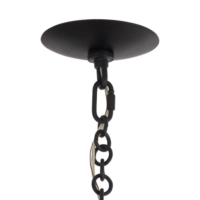 Arteriors - DMI25 - Six Light Chandelier - Florko - Blackened Iron