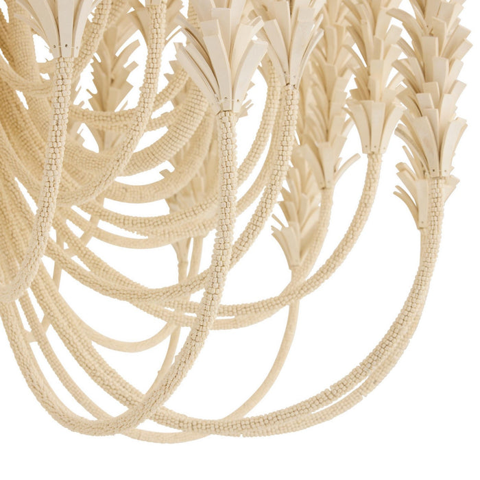 Arteriors - DMS20 - Six Light Chandelier - Kaia - Ivory