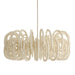 Arteriors - DMS21 - Six Light Chandelier - Keely - White