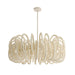 Arteriors - DMS21 - Six Light Chandelier - Keely - White