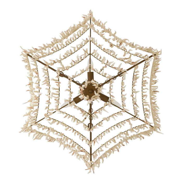 Arteriors - DMS22 - Six Light Chandelier - Josephine - Natural