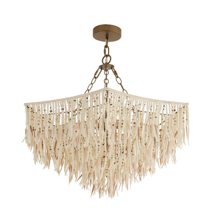 Arteriors - DMS22 - Six Light Chandelier - Josephine - Natural