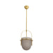 Arteriors - DPC19 - One Light Pendant - Kathleen - Frosted Smoke