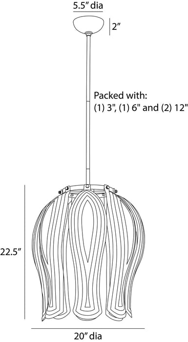 Arteriors - DSI11 - One Light Pendant - Judith - Vintage Brass