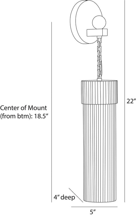 Arteriors - DWC65 - One Light Wall Sconce - Jayce - Frosted