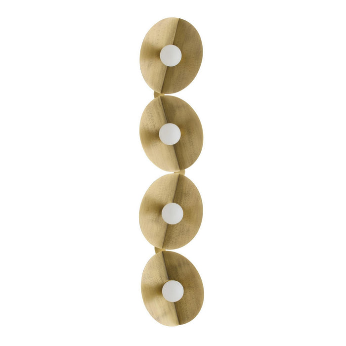 Arteriors - DWC69 - Four Light Wall Sconce - Itzia - Antique Brass