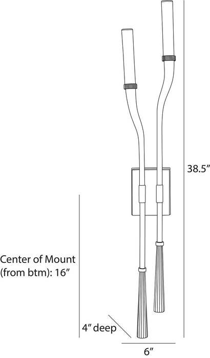 Arteriors - DWC70 - LED Wall Sconce - Italo - Clear
