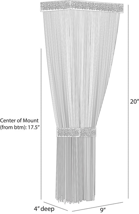 Arteriors - DWC82 - LED Wall Sconce - Jenessa - Navy