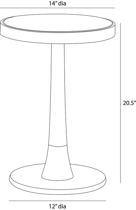 Arteriors - FAI19 - Accent Table - Jeanne - Beige